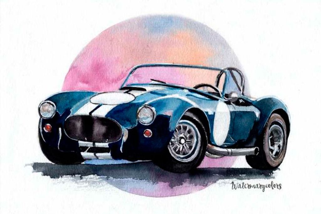 Dibujo del automóvil AC Cobra