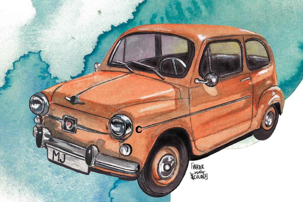 Dibujo del SEAT 600