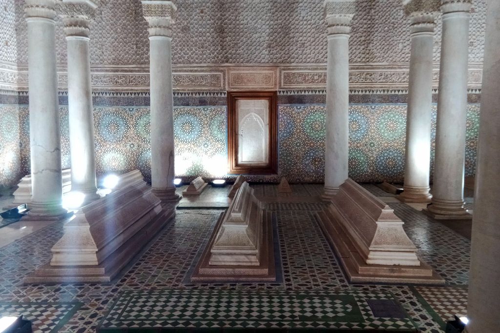 tumbas saadíes en Marrakech