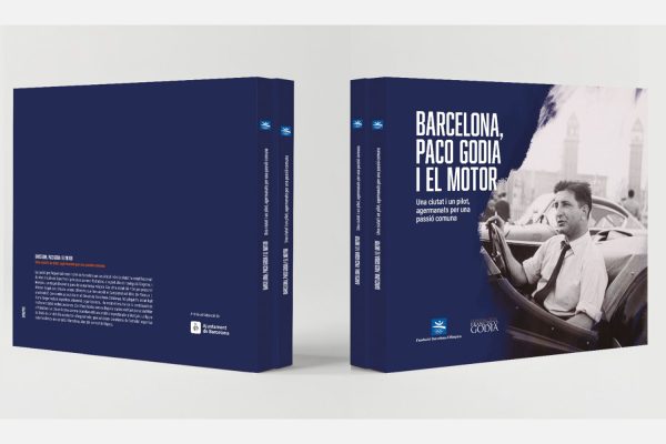 Portada del libro Barcelona, Paco Godia y el motor. Una ciudad y un piloto, hermanados por una pasión común