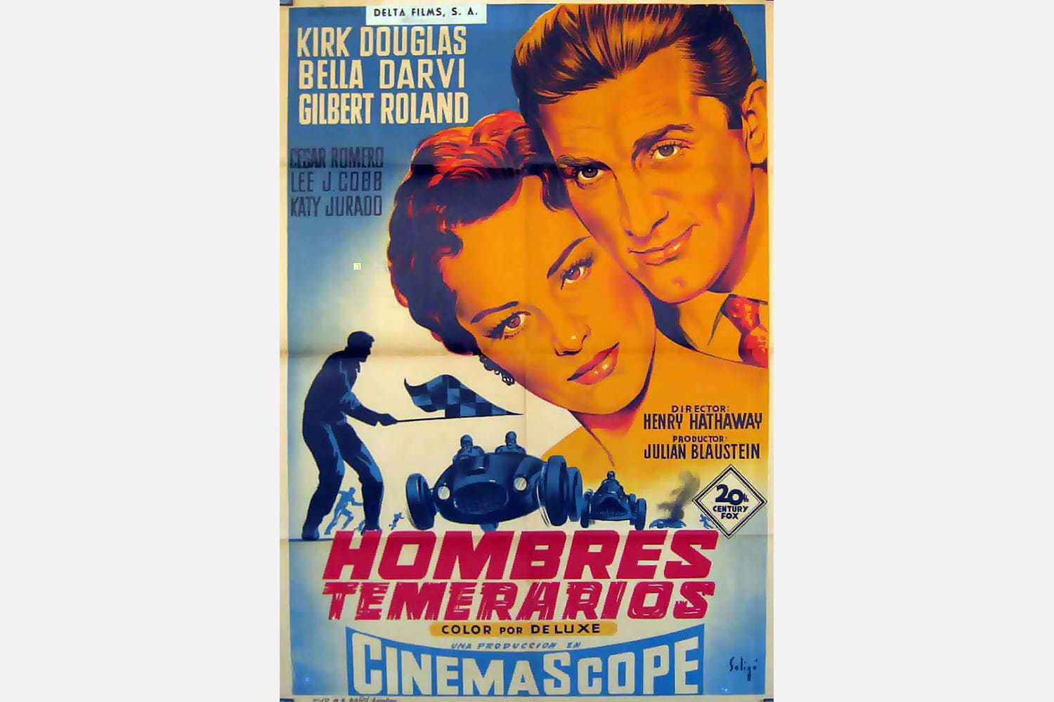 cartel de la película Hombres temerarios de 1955