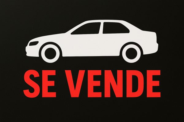 cartel de se vende coche