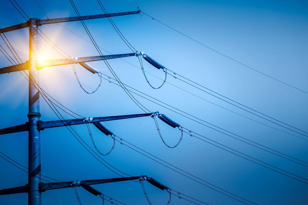 un tendido eléctrico