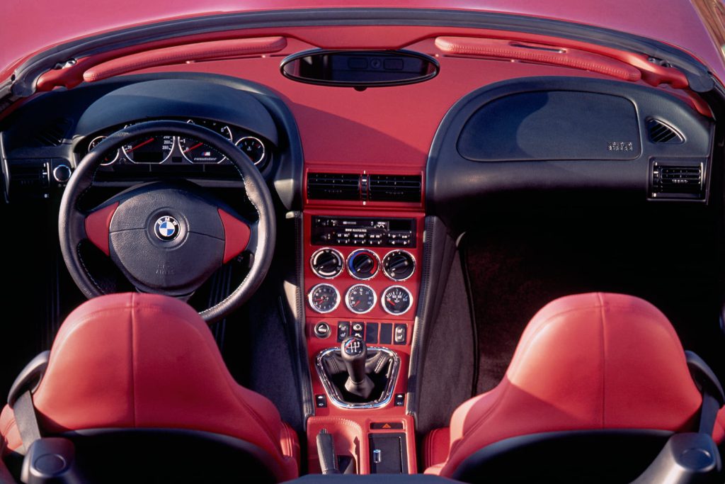 interior del BMW Z3 Roadster