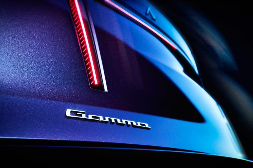 detalle de la zaga de un automóvil Lancia Gamma