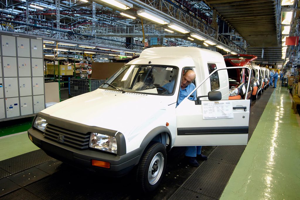cadena de producción de la Citroën C15