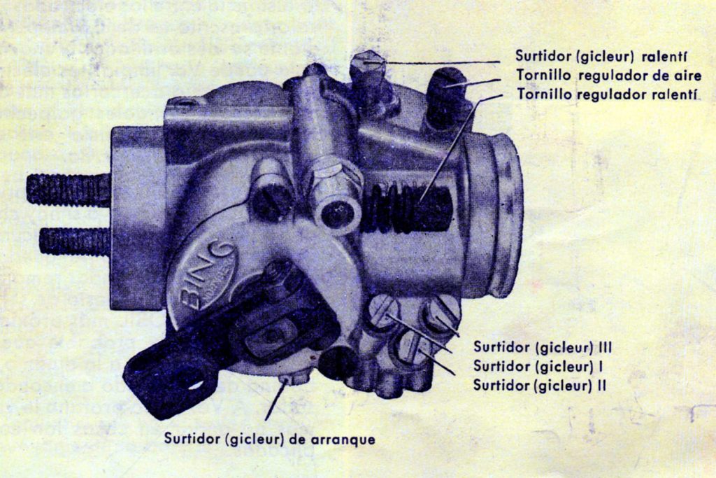 detalle del ralentí del Goggomobil