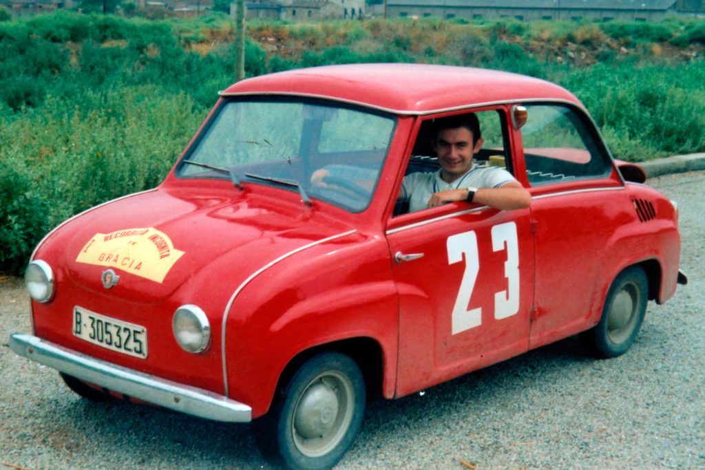 un Goggomobil T-350 propiedad del historiador Ángel Campos