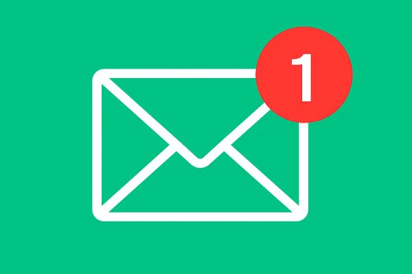 un sobre de correo electrónico con un mensaje