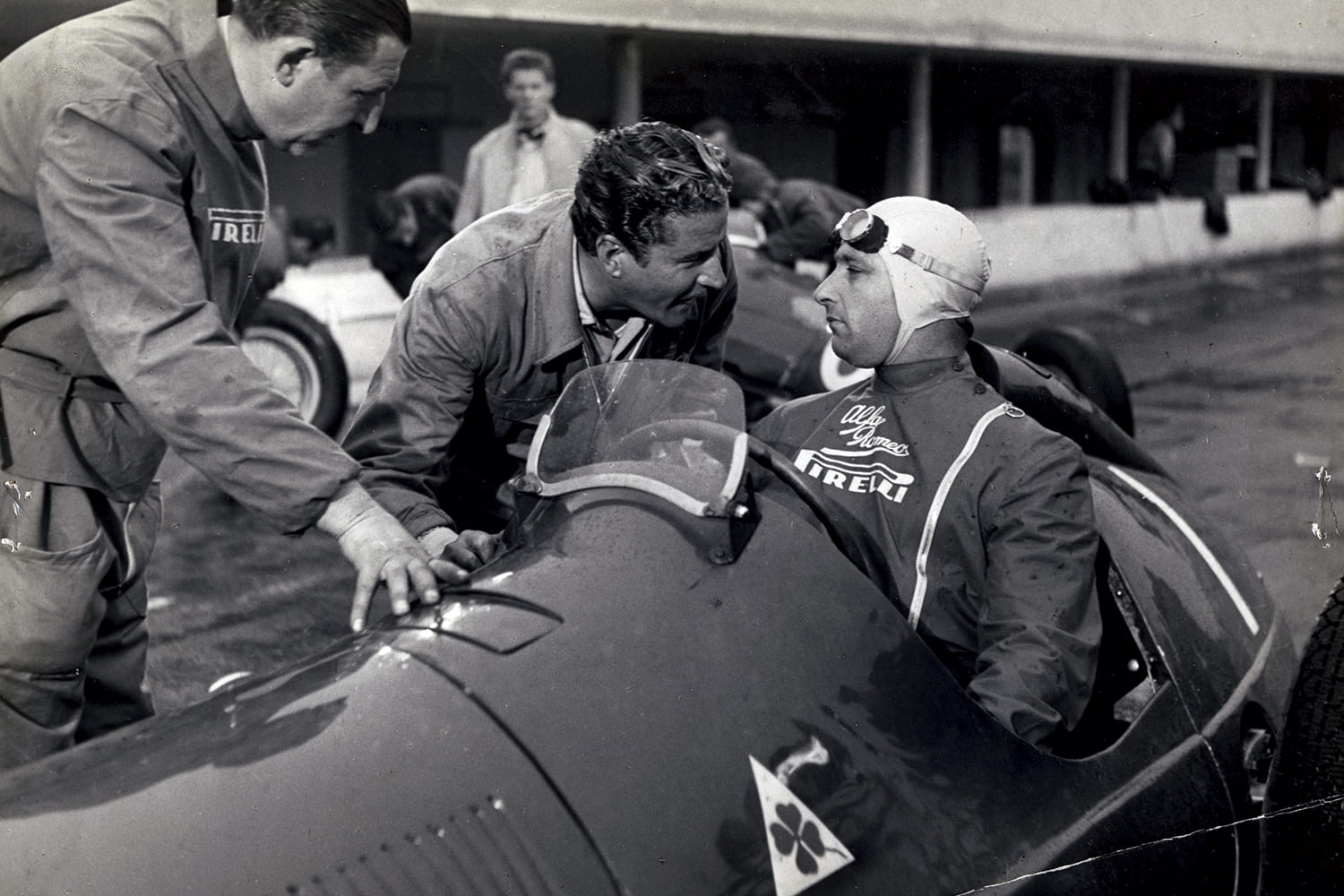 Juan Manuel Fangio en la película Ultimo Incontro de 1951