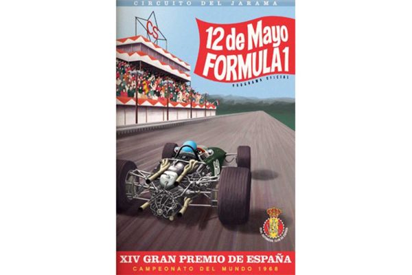 Cartel del Gran Premio de España de Fórmula 1 de 1968