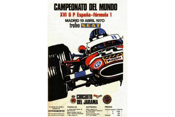Cartel del Gran Premio de España de Fórmula 1 de 1970