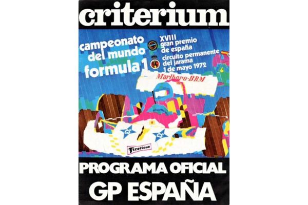 cartel del Gran Premio de España de Fórmula 1 1972