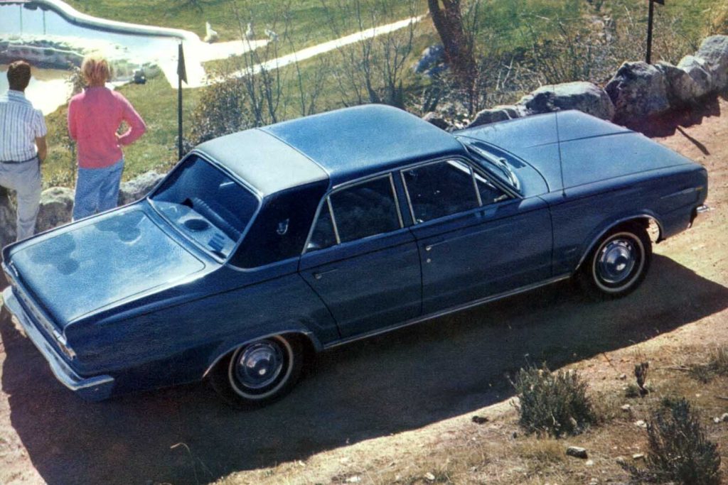 Dodge Dart de 1969 visto desde arriba