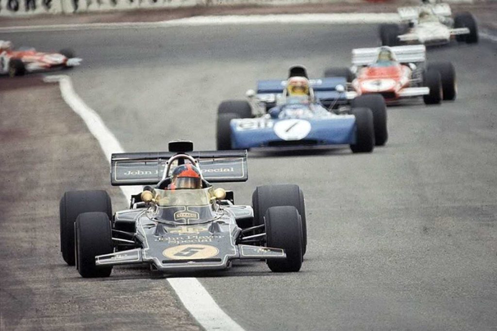 Fittipaldi en el Gran Premio de España de 1972 disputado en el circuito del Jarama