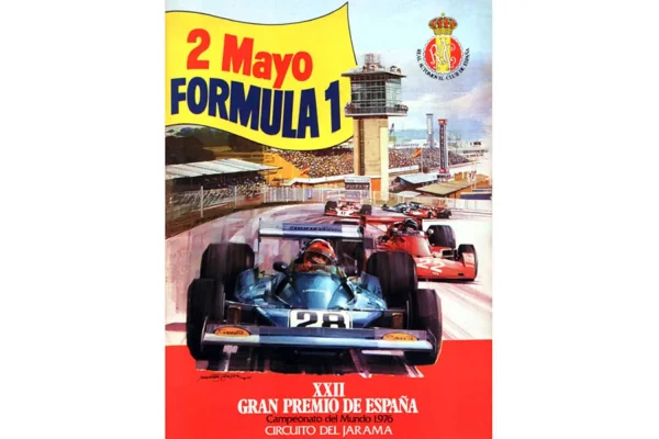 cartel del Gran Premio de España de Fórmula 1 de 1976