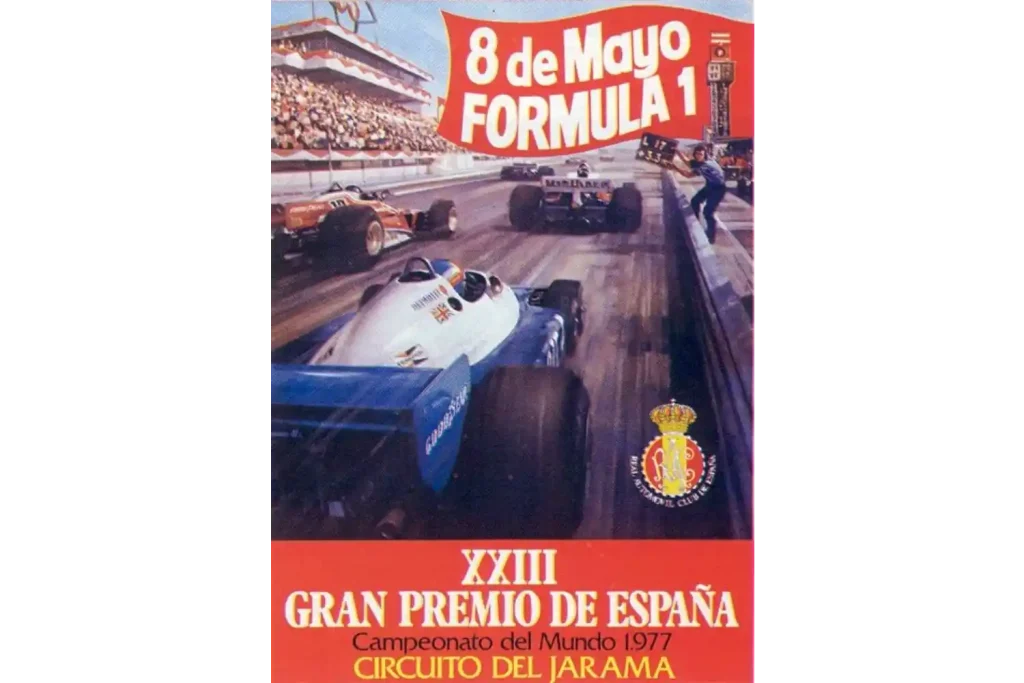 Cartel del Gran Premio de España de Fórmula 1 de 1977