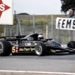 Mario Andretti pilota su Lotus-Ford en el Gran Premio de España de Fórmula 1 de 1977