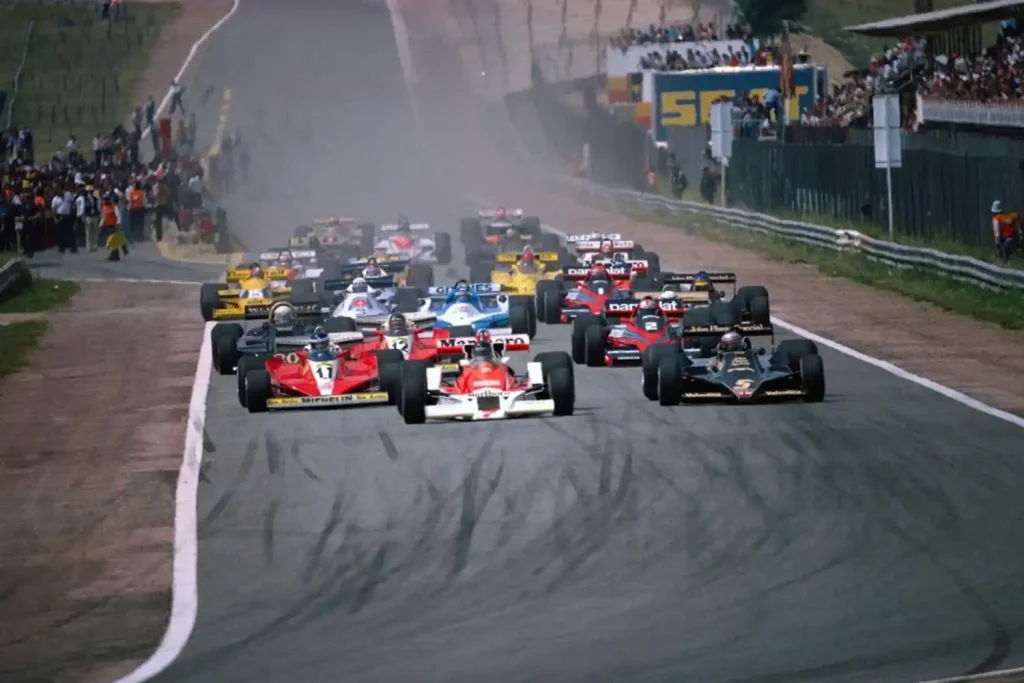 salida del Gran Premio de España de Fórmula 1 de 1978